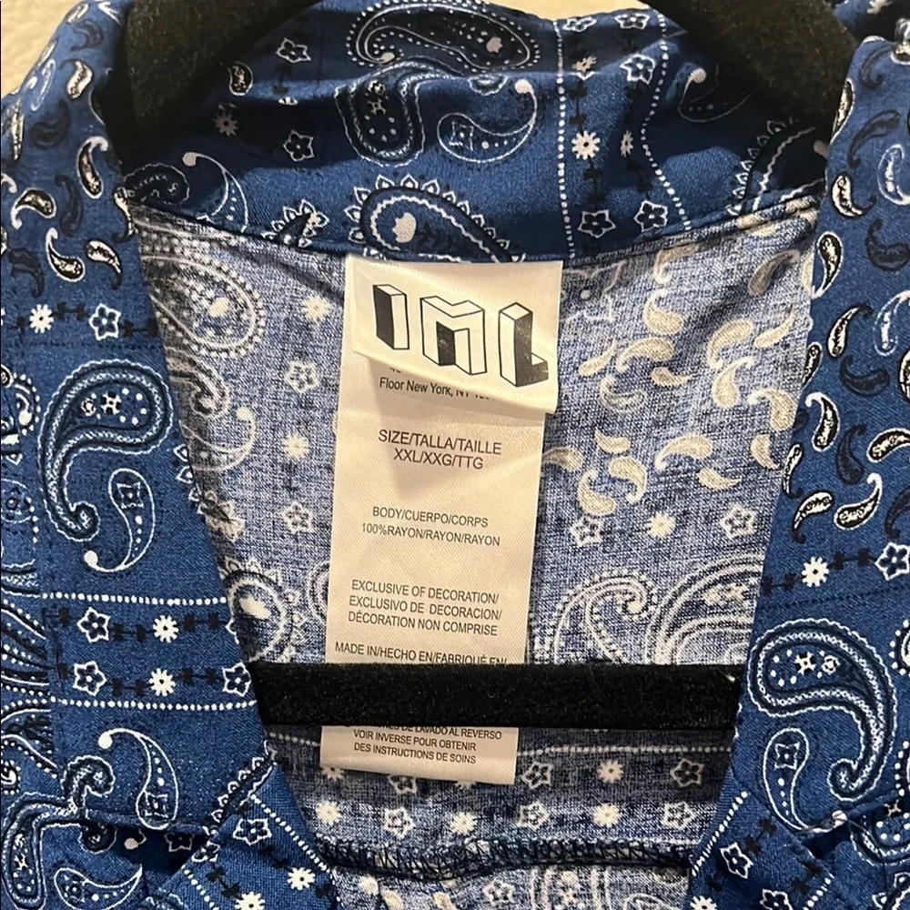 Blue Paisley Women's Top and matching shorts sets